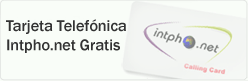 Tarjeta Telefónica Intpho.net Gratis